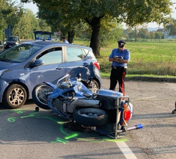 L'incidente in cui è rimasto coinvolto un agente della Polstrada