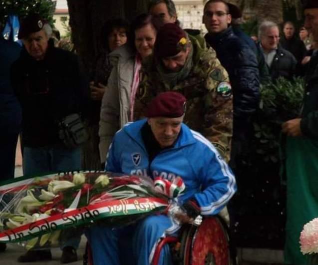 Gallerini durante le ultime commemorazioni