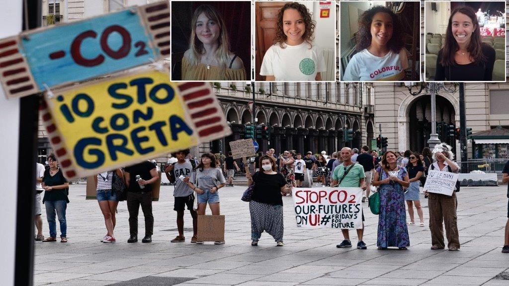 “Bimbe motose” in piazza sulle orme di Greta: «Bici e borraccia per avere un futuro» 