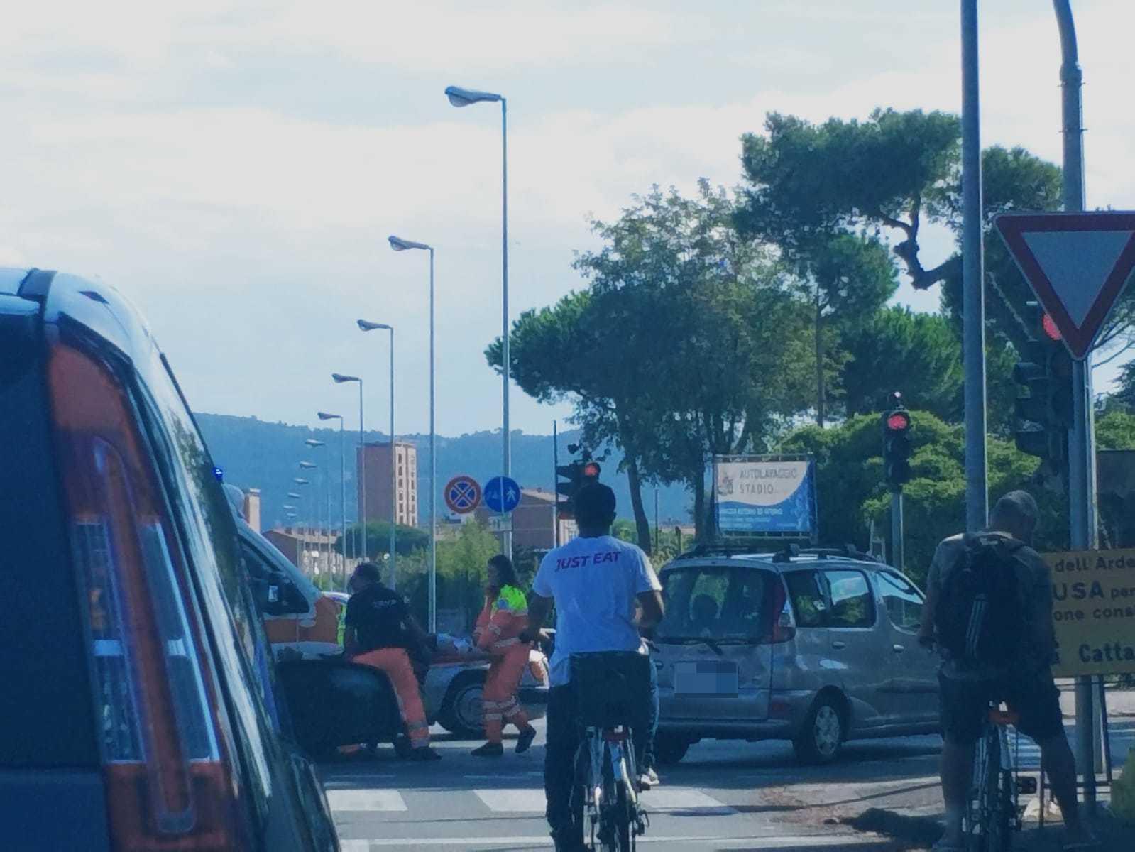 L'incidente in viale Nazario Sauro