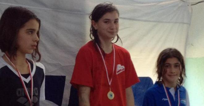 Benedetta Chicca tre volte d’oro ai regionali primaverili di nuoto