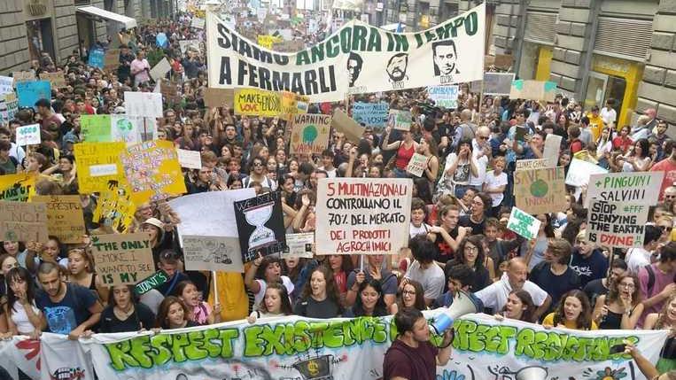 Il corteo a Firenze