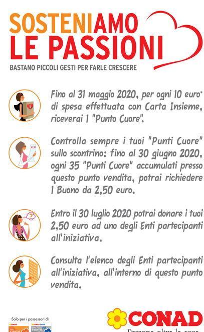 “Sosteniamo le passioni” Conad di nuovo in campo 