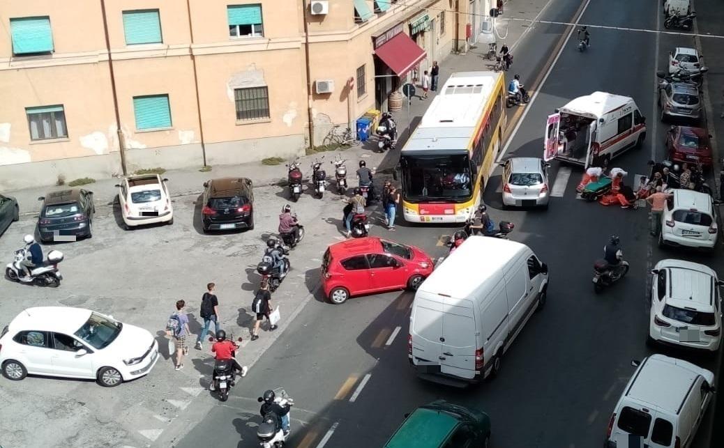 I soccorsi della Svs in via Garibaldi