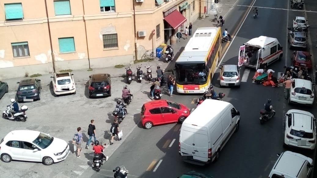 I soccorsi della Svs in via Garibaldi