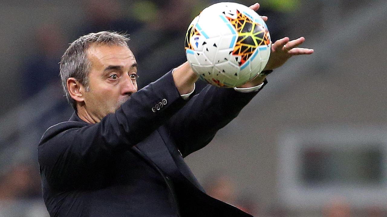 Marco Giampaolo, tecnico del Milan in profonda crisi di gioco e risultati