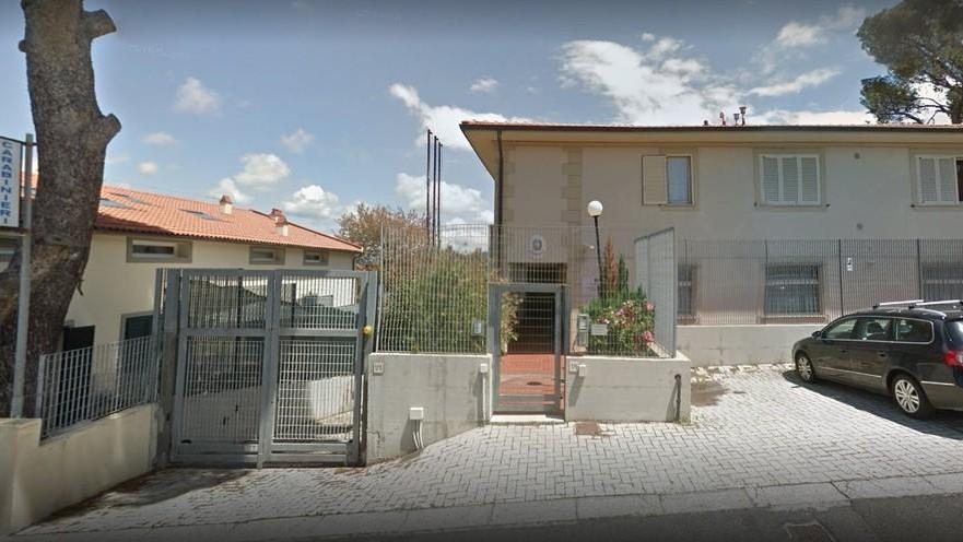 La caserma dei carabinieri di Montenero, a Livorno (foto d'archivio)