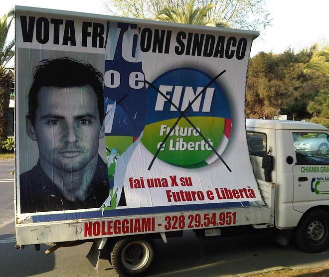 Danneggiato per la terza volta il camion vela di Franzoni