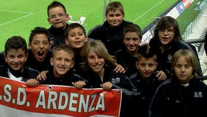 Ospiti dei campioni I baby dell’Ardenza al match Juve-Milan