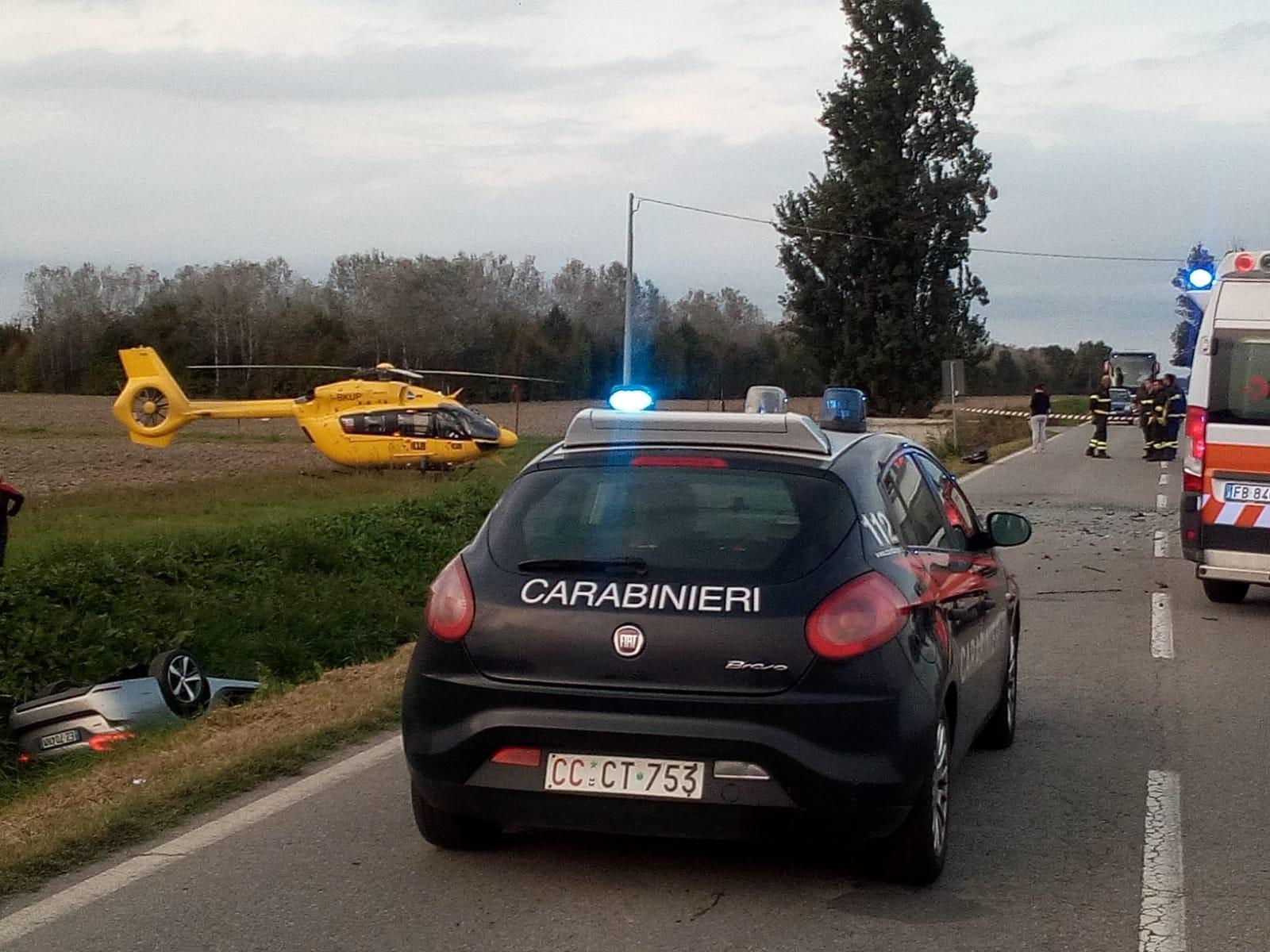 L'incidente sulla Panaria a Bomporto