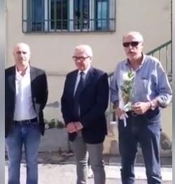 Omaggio di Potenti e dei consiglieri del Carroccio