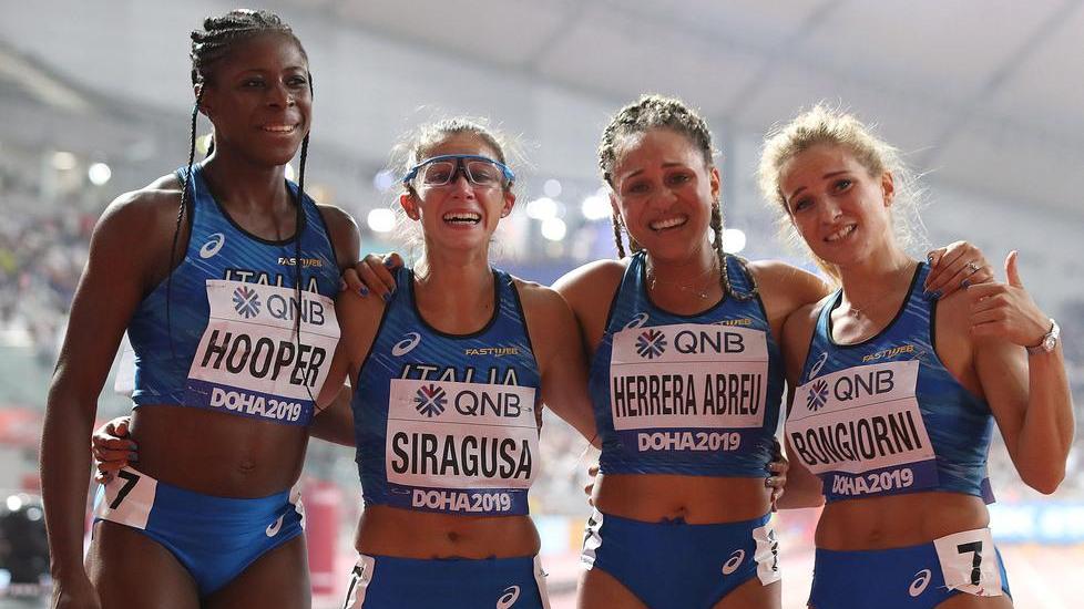 Anna Bongiorni settima ai Mondiali di Doha con la staffetta 4x100