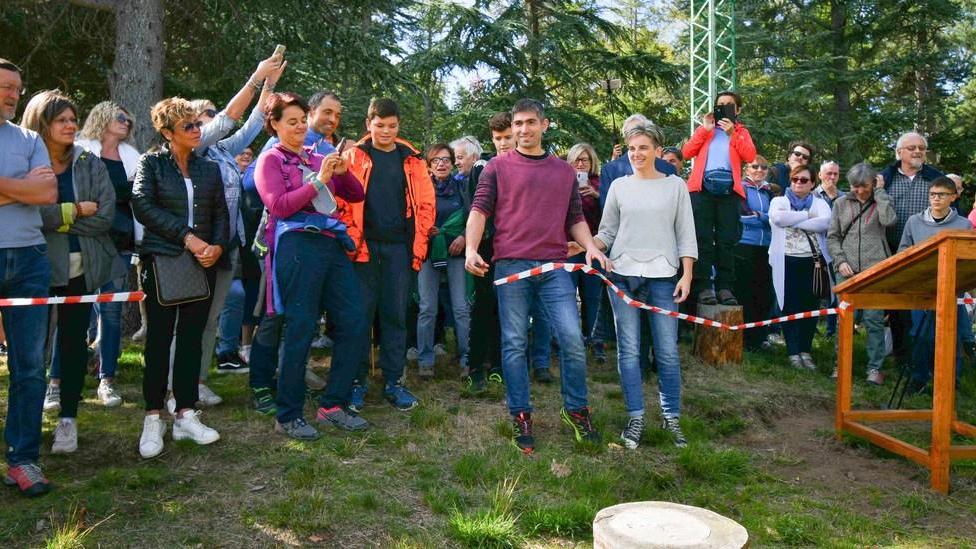 A Ligonchio debutta un’altra “big bench” la seconda in montagna