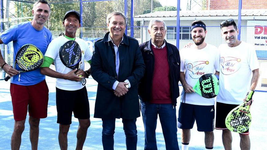 La nuova Padel Arena per il quartiere del Barco, padrino della struttura l'ex runner Di Napoli