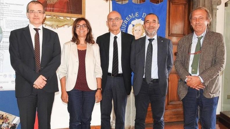 Da sinistra: Ugo Boggi, Luciana Dente, Cluadio Pugelli, Paolo Mancarella e Alberto Castelli