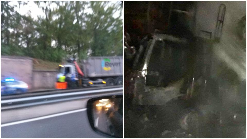 Camion in fiamme, chiuso per ore tratto della Fi-Pi-Li verso Firenze 