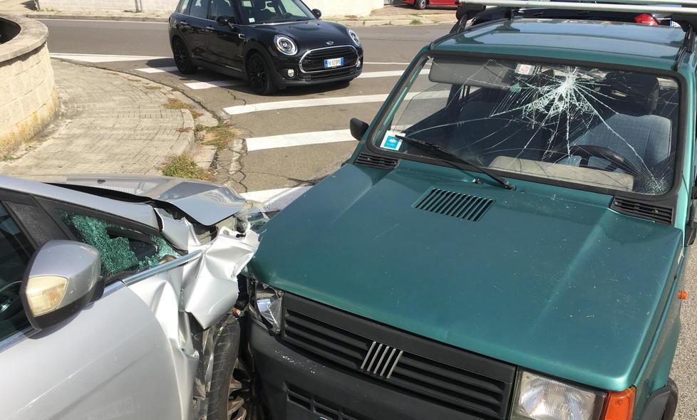 La scena dell'incidente (Foto Franco Silvi)