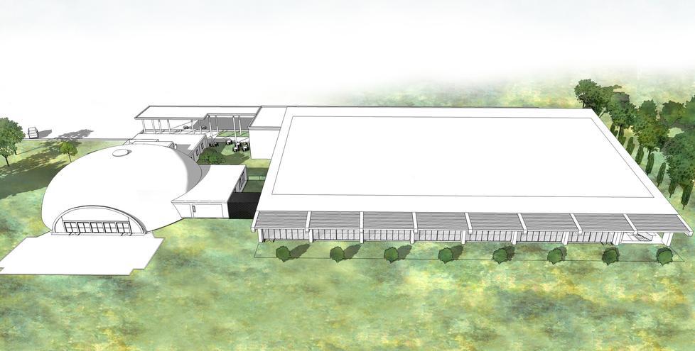 l rendering della piscina di Iolo