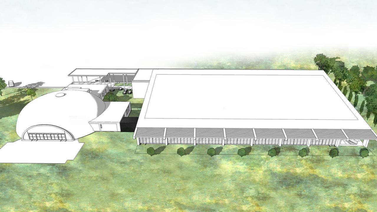 Il rendering della nuova piscina di Iolo