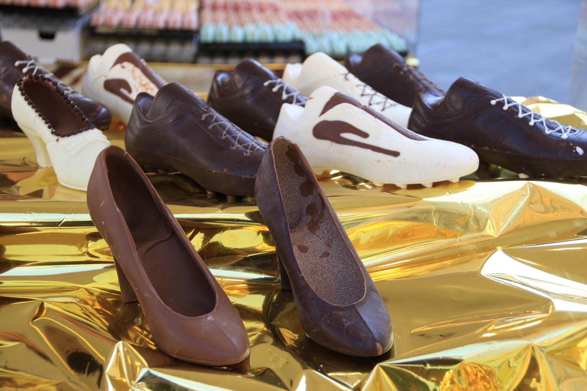 Scarpe di cioccolata in una precedente edizione (archivio)