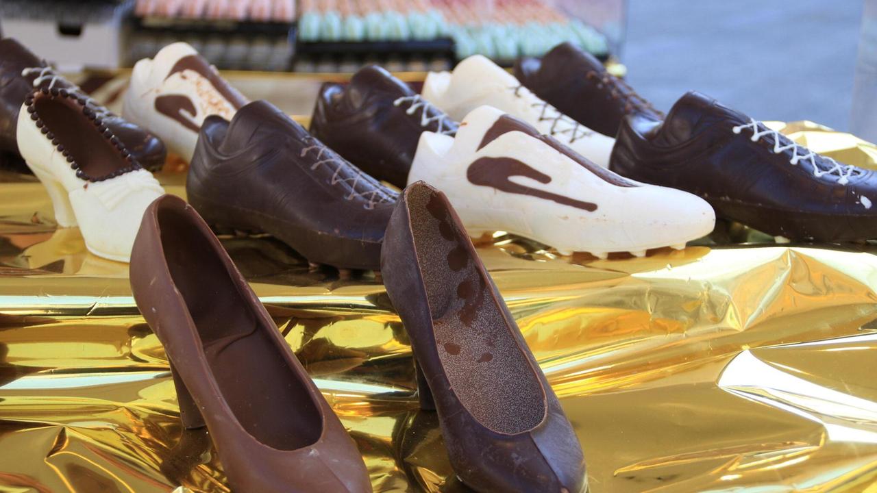 Scarpe di cioccolata in una precedente edizione (archivio)