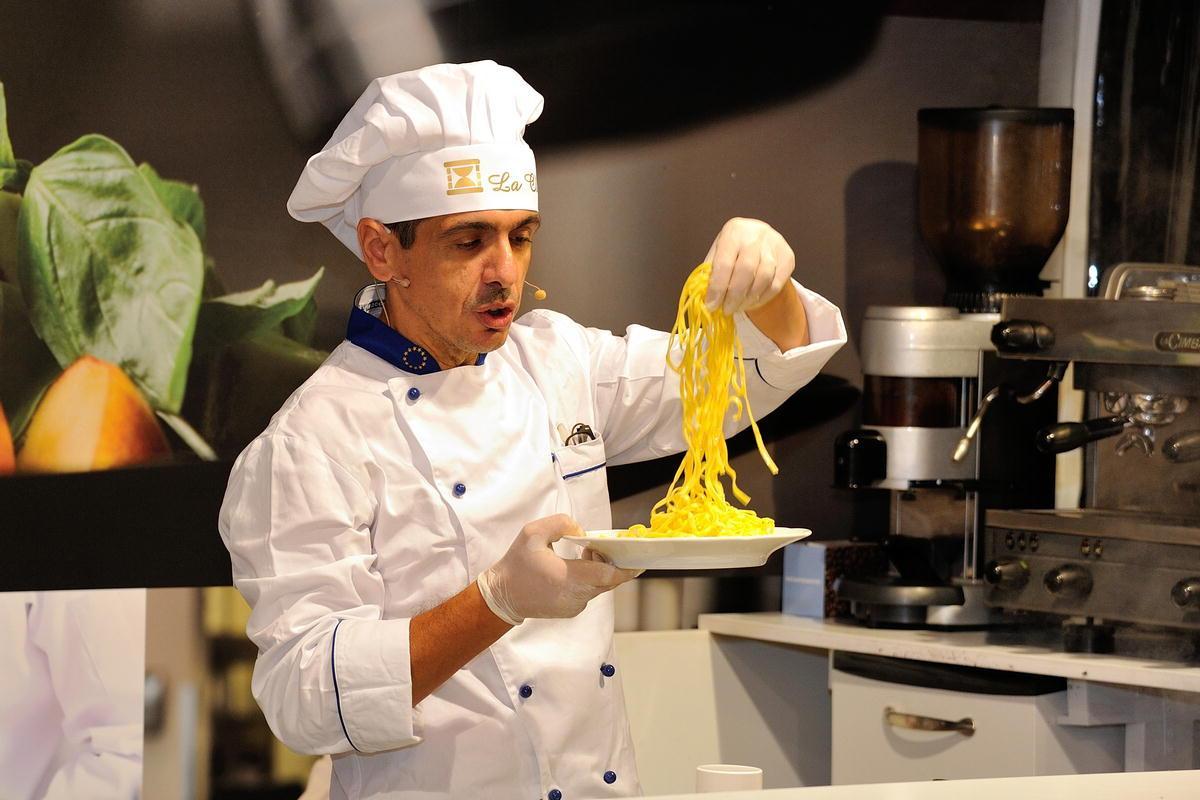 Uno degli show cooking della kermesse