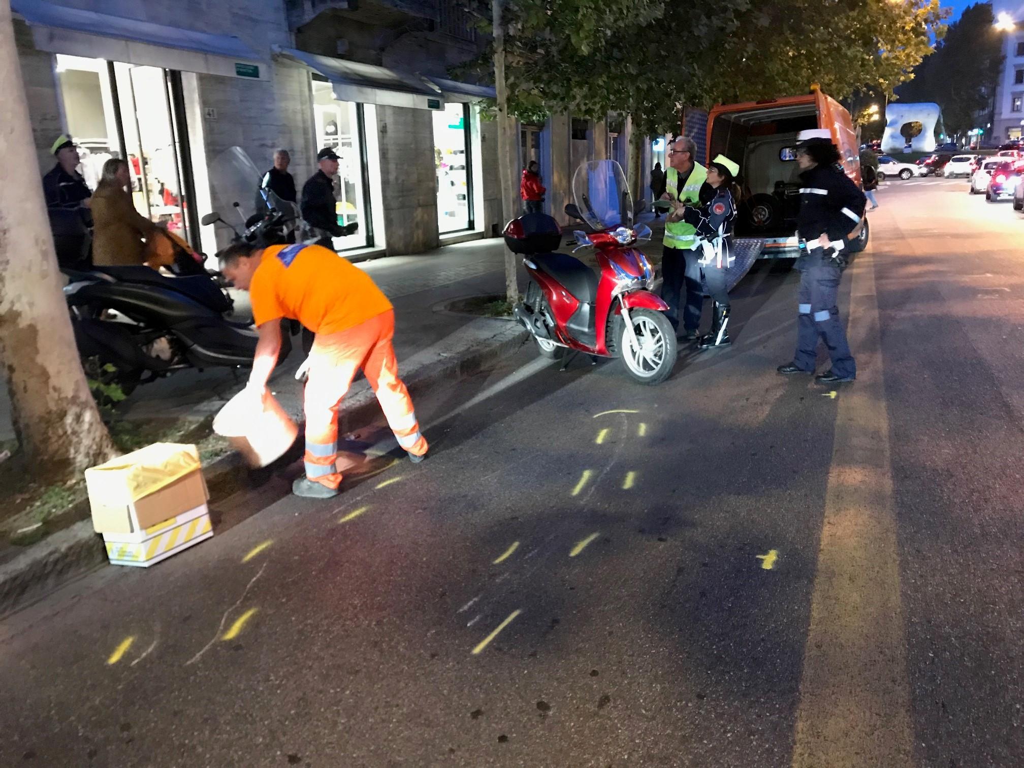 I rilievi dopo l'incidente (foto Batavia)