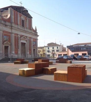In piazza arriva il verde La riqualificazione post sisma al passo finale 