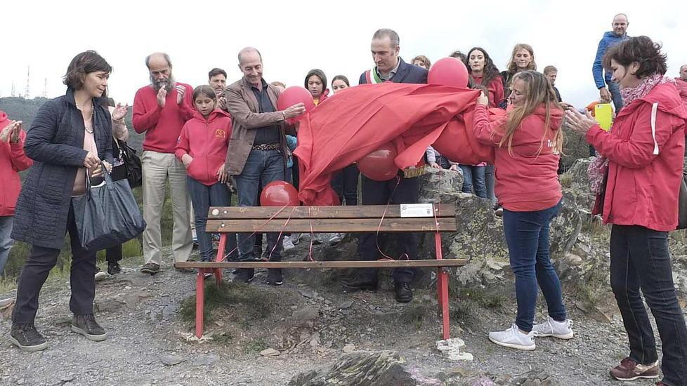 Non solo ha resistito al fuoco e ospita amori, ora la panchina è anche un inno alla vita