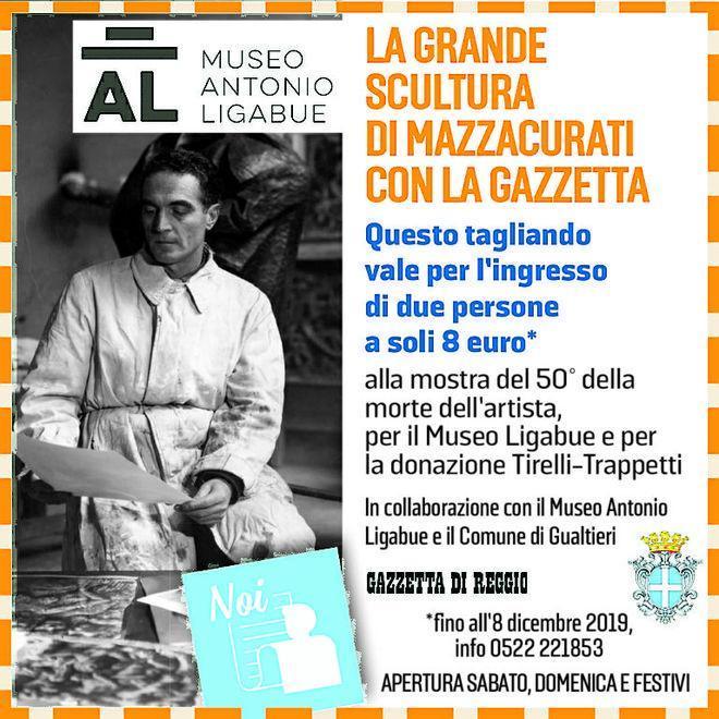 Mazzacurati con il coupon della Gazzetta ingresso “2x1”