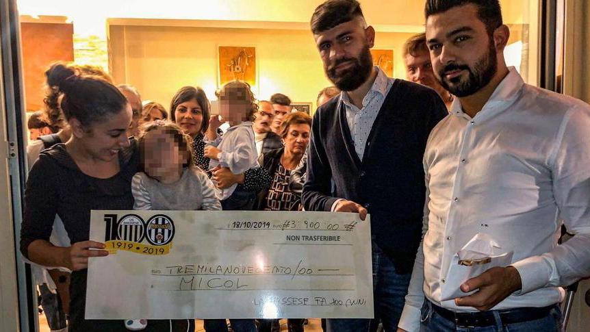 Un successo la cena in favore di Micol Raccolti 4000 euro