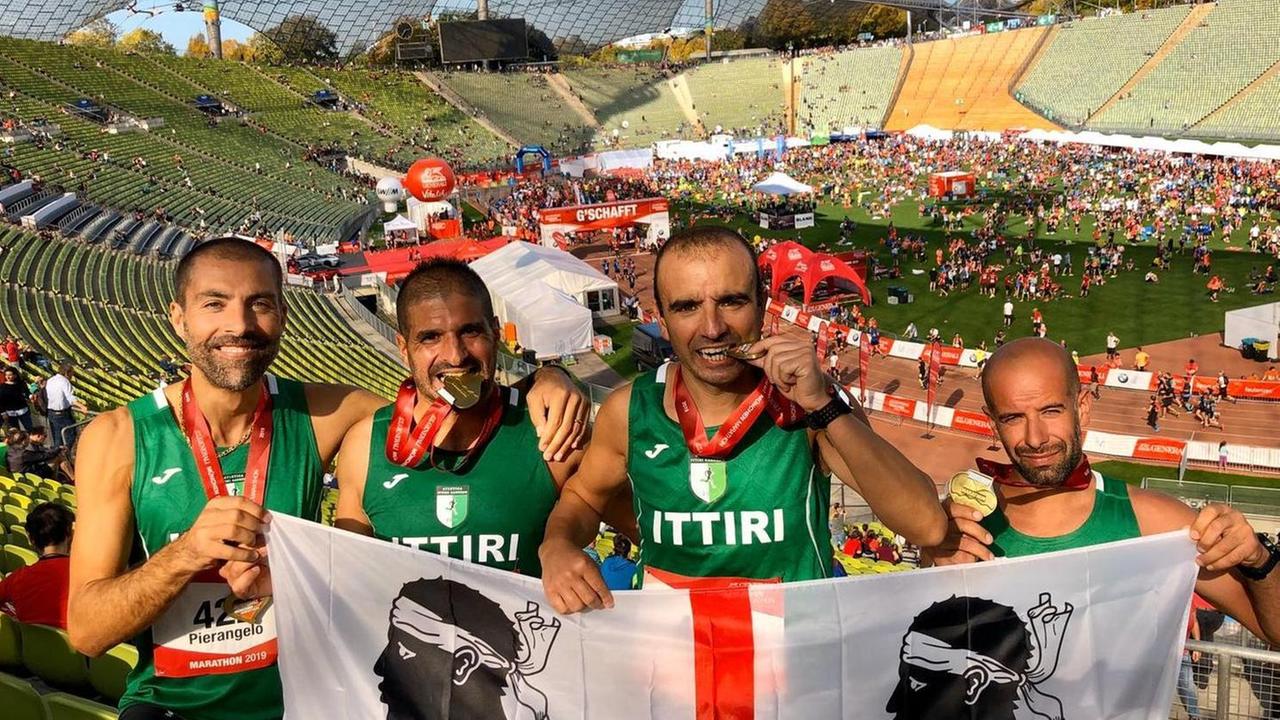 Gli atleti della Ittiri Cannedu in luce alla maratona di Monaco