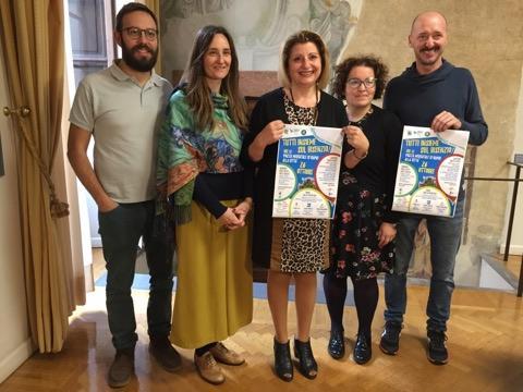 Da sinistra: Sandro Matteini, Arianna Pierattoni, l'assessore Cristina Sanzò, Ilaria Protti, Massimiliano Galligani