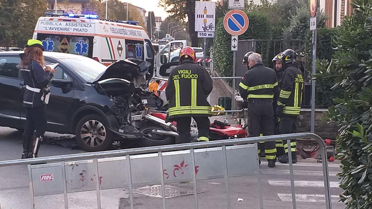 L'incidente accaduto in viale Borgo Valsugana