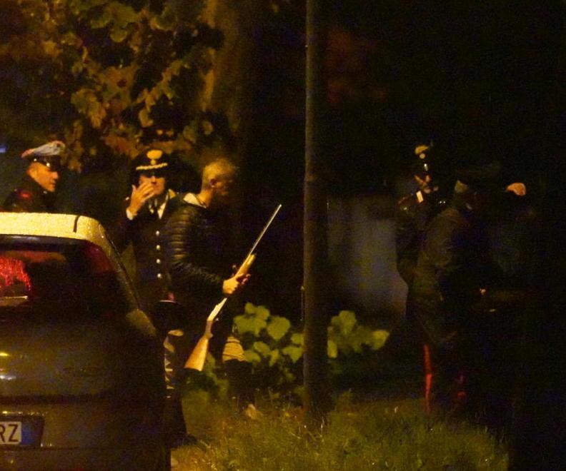 Il fucile sequestrato