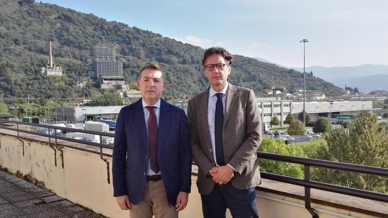 Da sinistra il direttore Daniele Ciulli e Francesco Querci