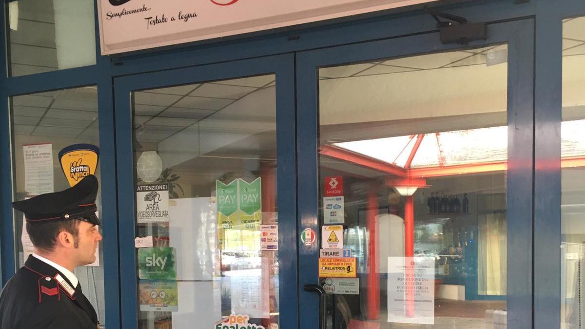 Il bar di Novellara chiuso perchè mal frequentato