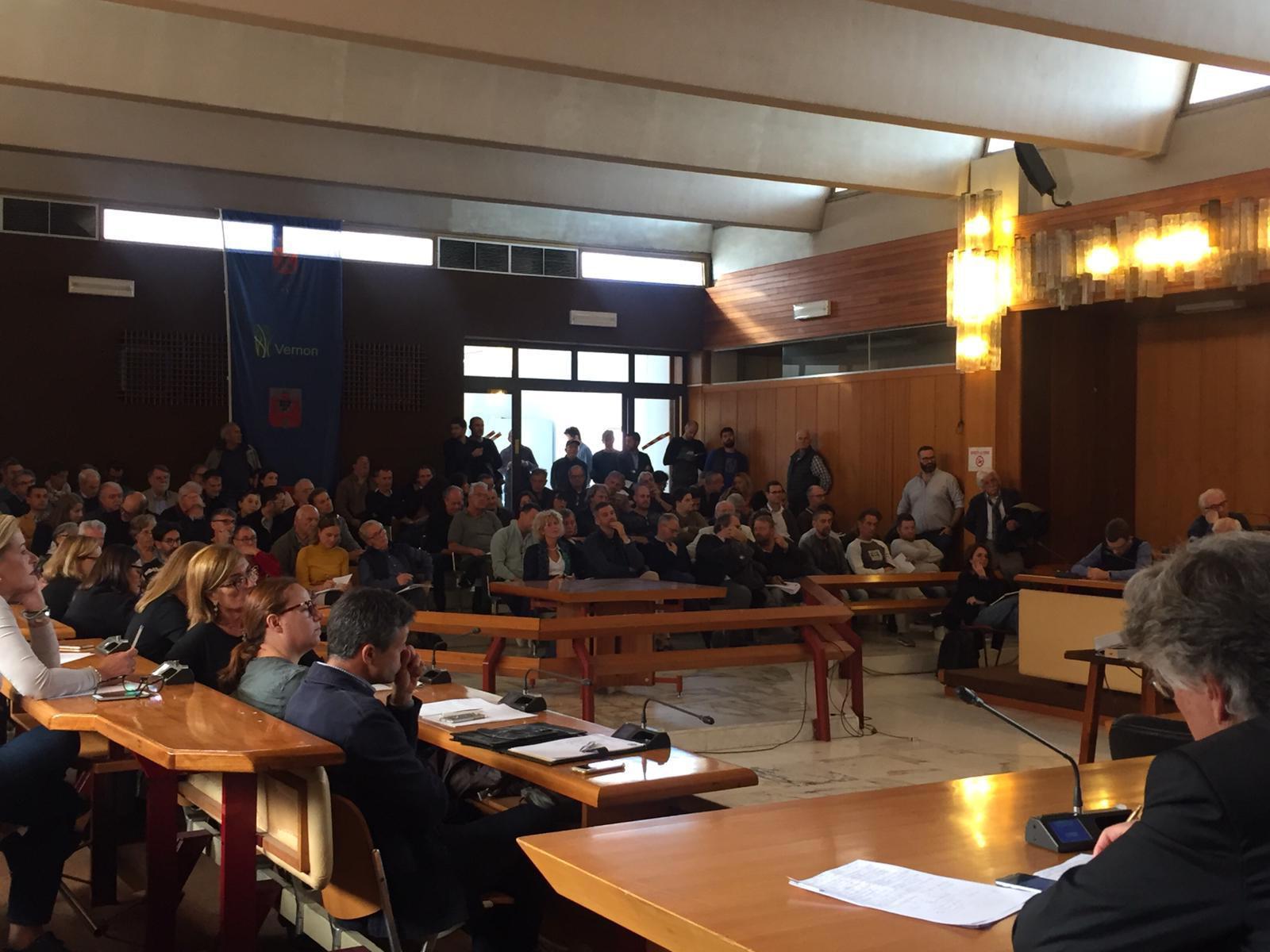 Il pubblico alla presentazione del regolamento urbanistico