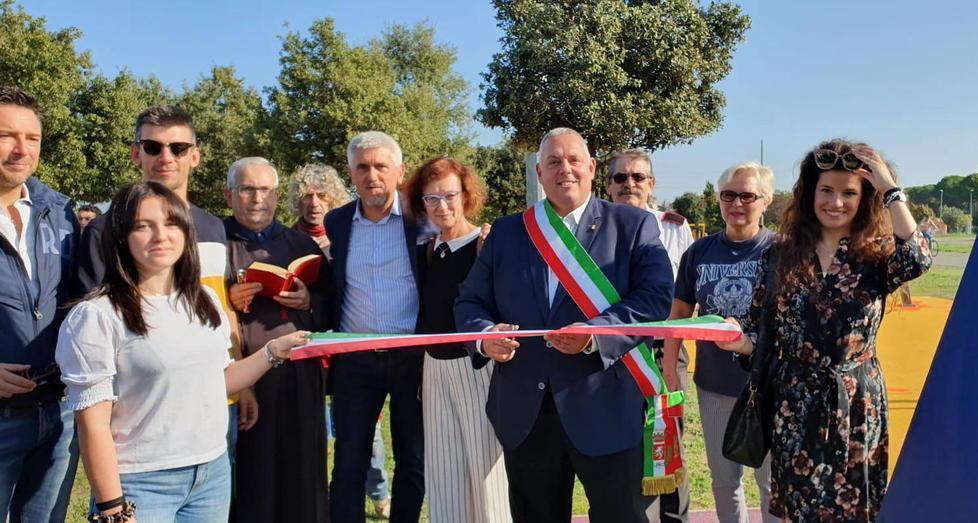 L’area fitness intitolata a Sicignano adesso è realtà al parco di via Giotto