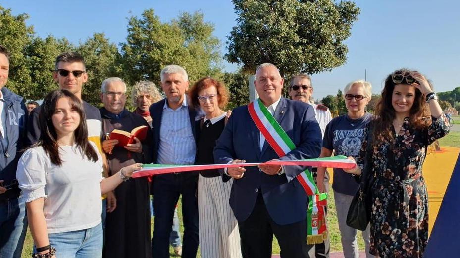 L’area fitness intitolata a Sicignano adesso è realtà al parco di via Giotto