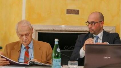 Cosimo Bracci Torsi e Emiliano Piccioni durante la presentazione del rapporto di sostenibilità