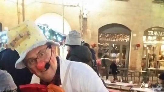 Roberto Aleotti in versione Bombolone Clown