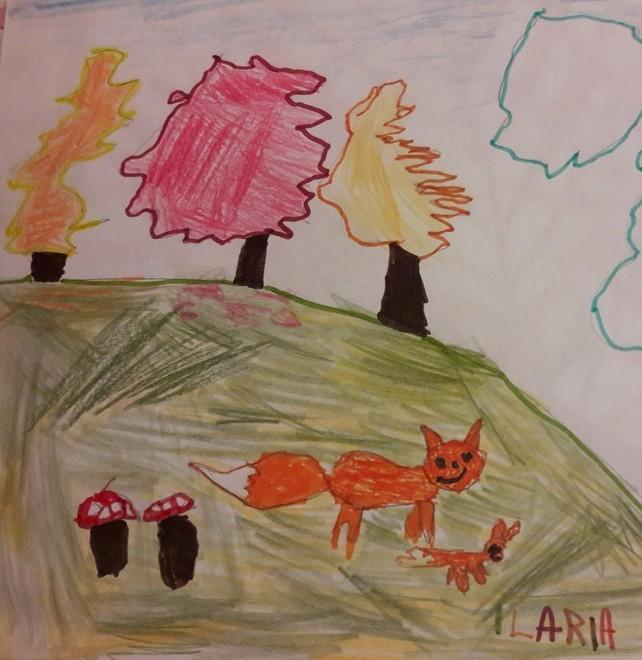Un disegno dei più piccoli per ripiantare gli alberi 