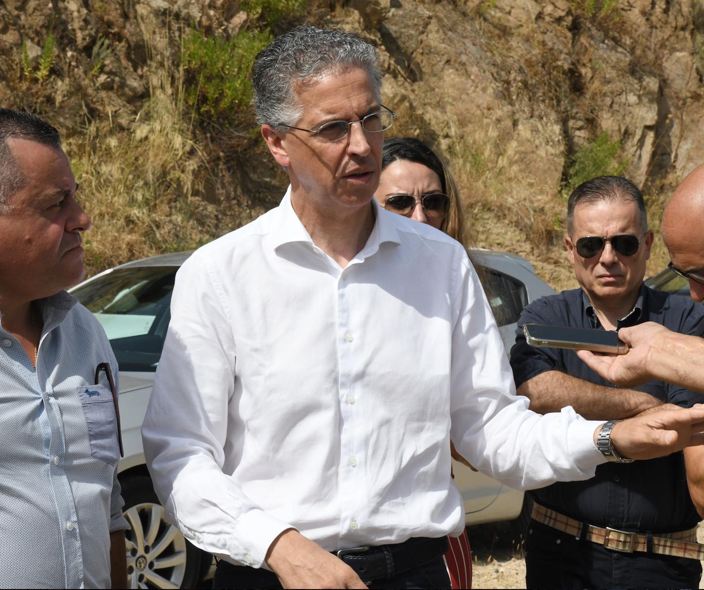 L'assessore regionale ai Lavori Pubblici Roberto Frongia