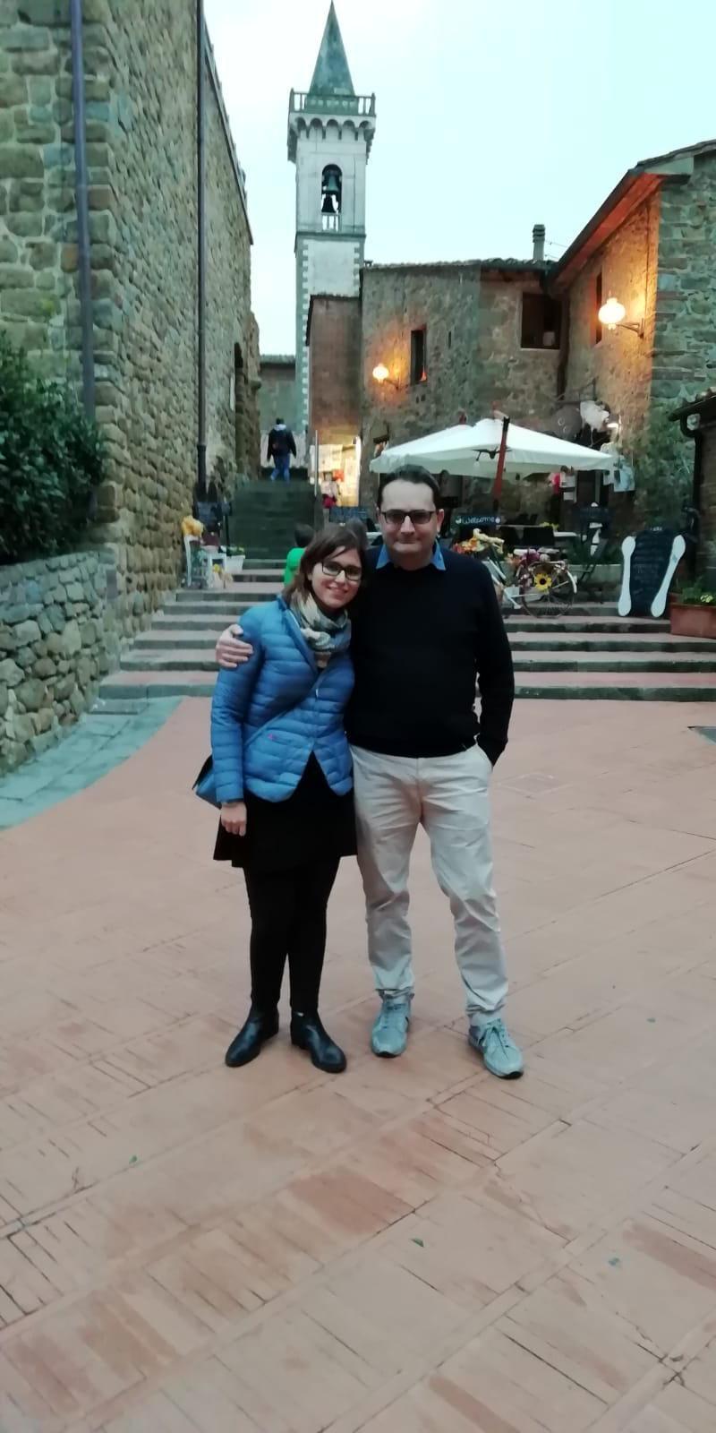I due turisti liguri: Sara Pastorino e il suo compagno Alessandro