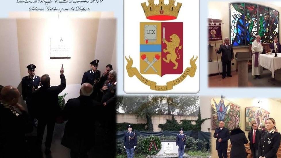 Deposta una corona per ricordare i defunti