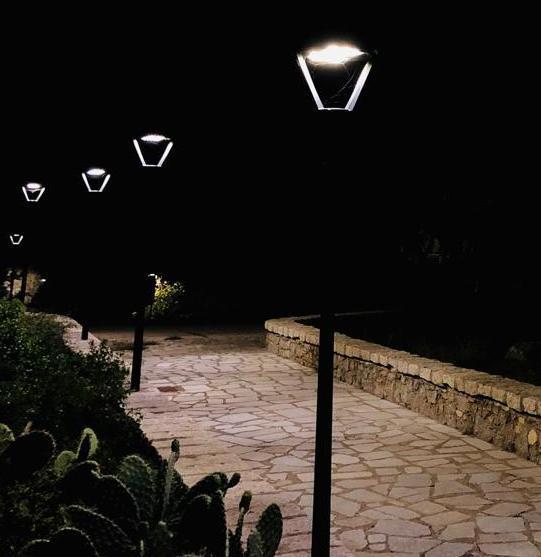 Rivoluzione luminosa nel belvedere 