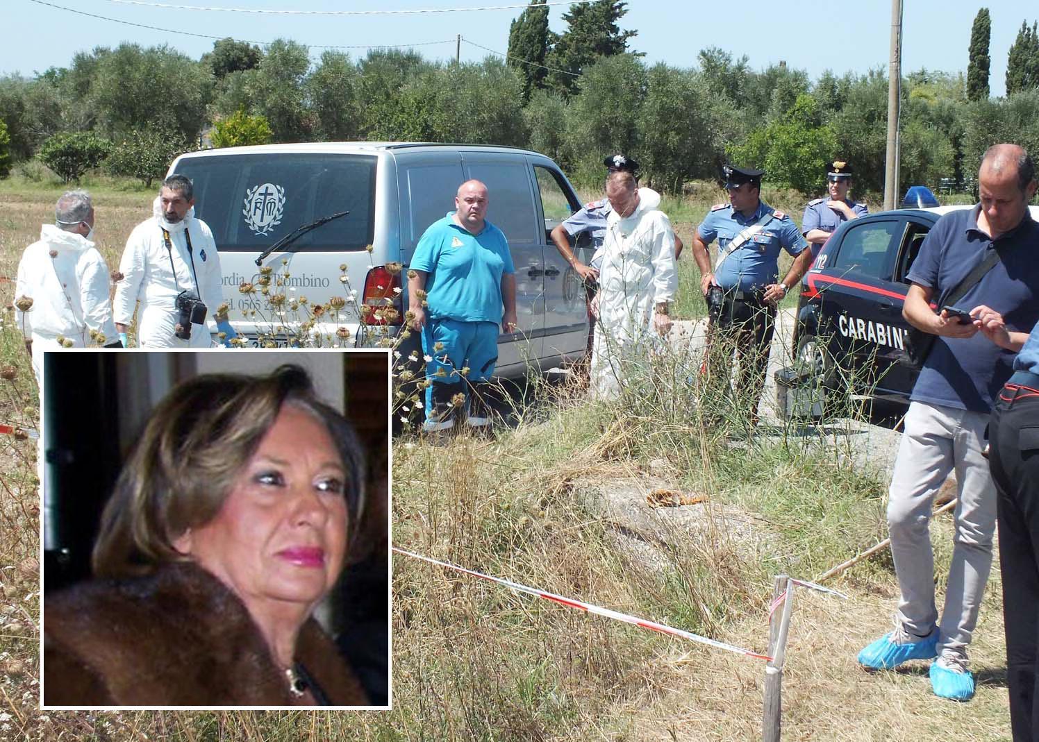Il luogo del ritrovamento del cadavere e Simonetta Giglioli