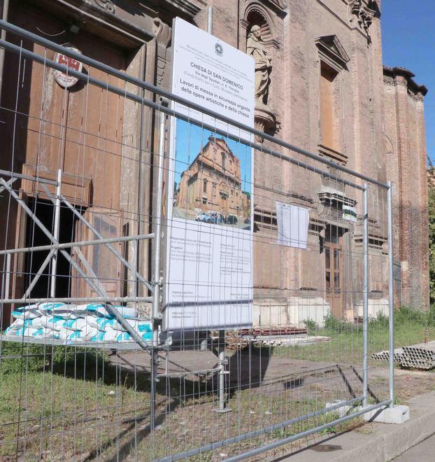 Ferrara, allarme sicurezza: via ai lavori alla chiesa di San Domenico 