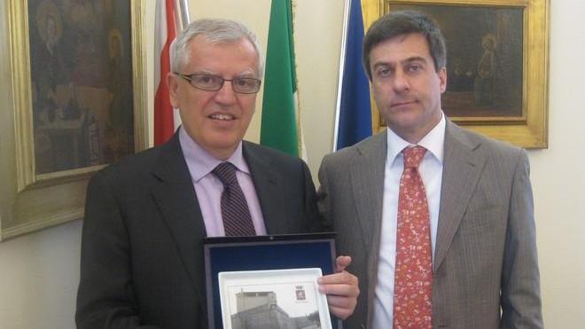 Il saluto del sindaco al prefetto Linardi